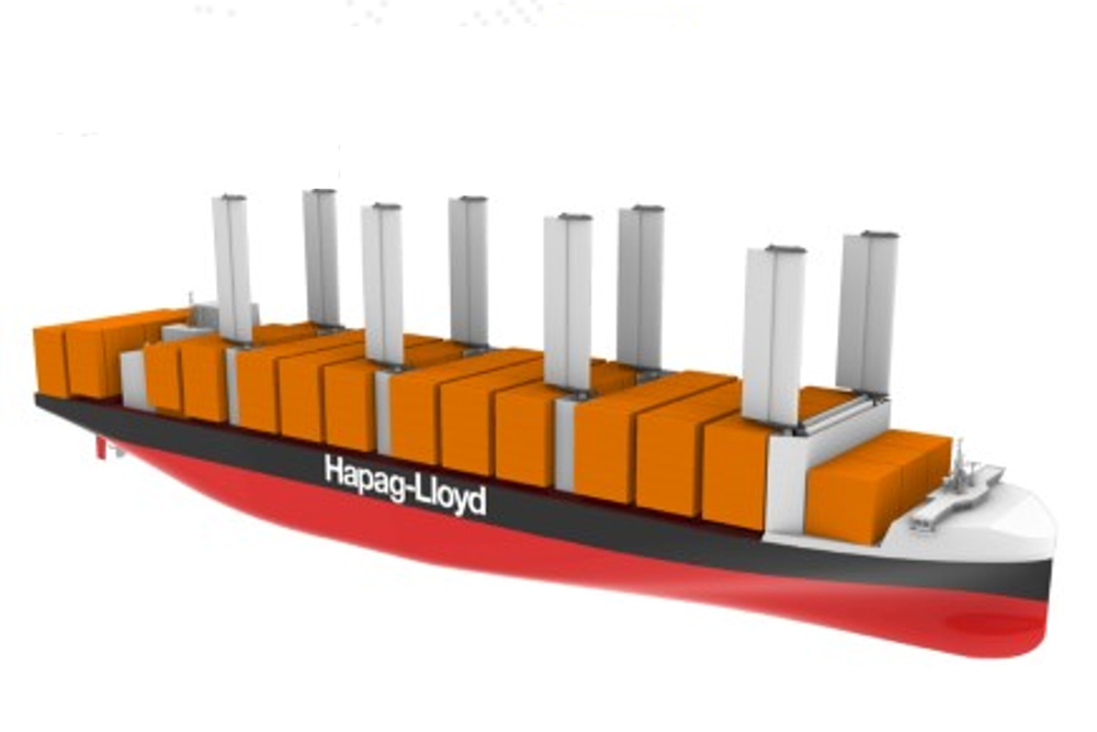Hapag. sail, auxiliary wind propulsion