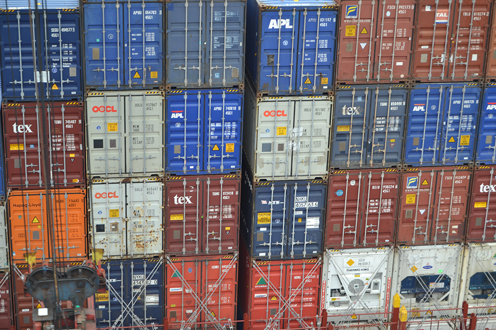 Container, symbolic image for freight rates, sea freight and shipping companies