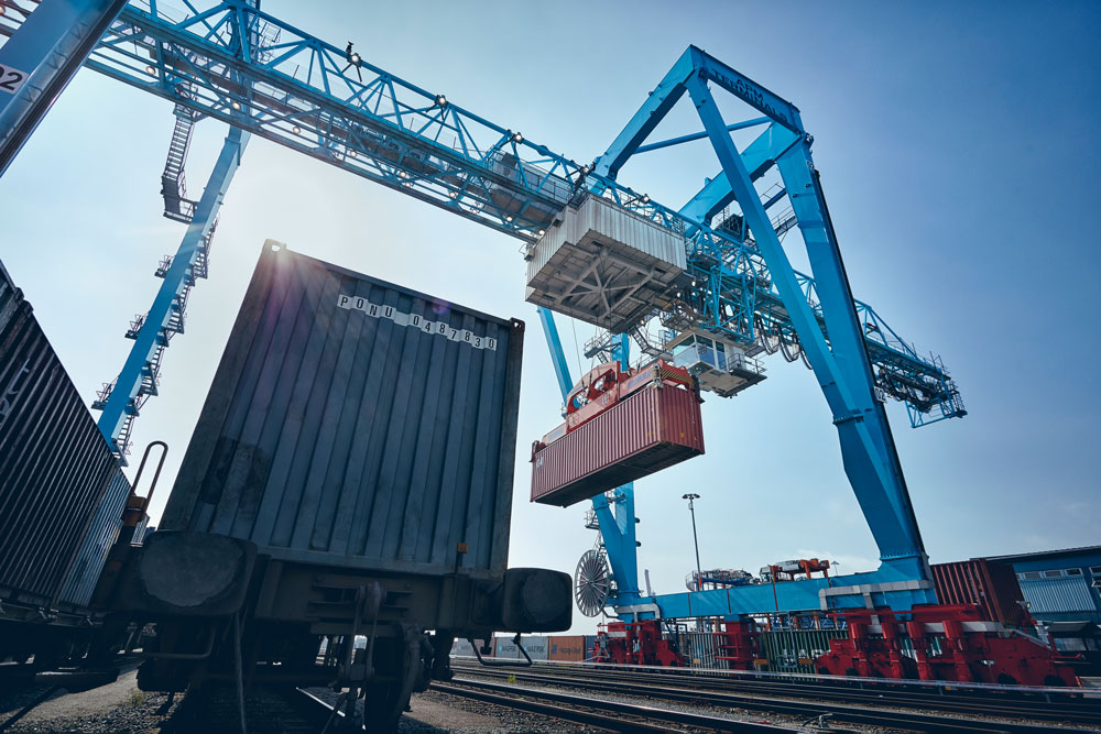 The port of Gothenburg has a new rail connection