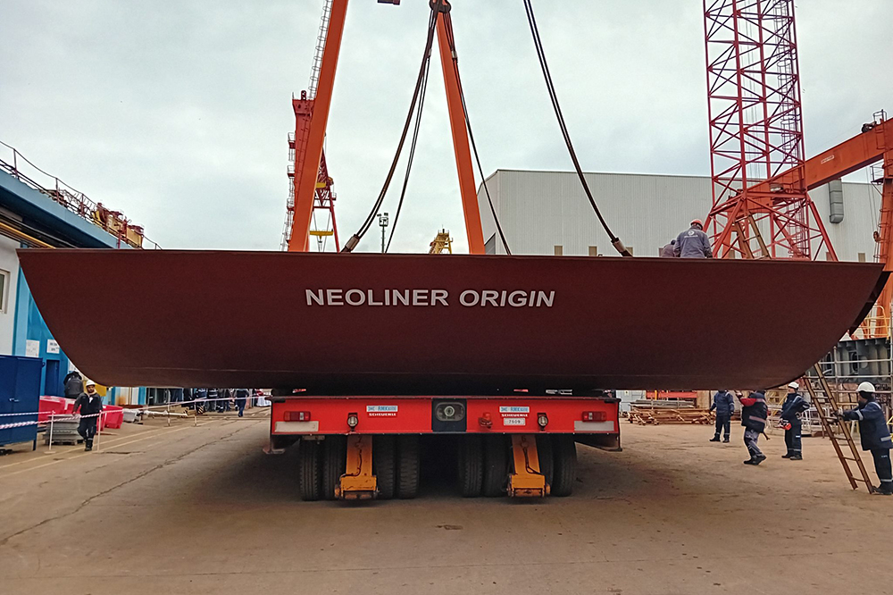Neoliner Origin keel laying RMK Marine