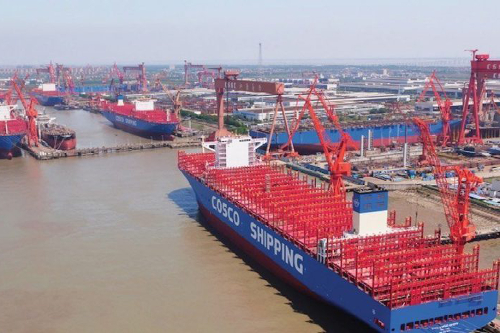 Cosco, shipyard, China, CSSC, container, world fleet