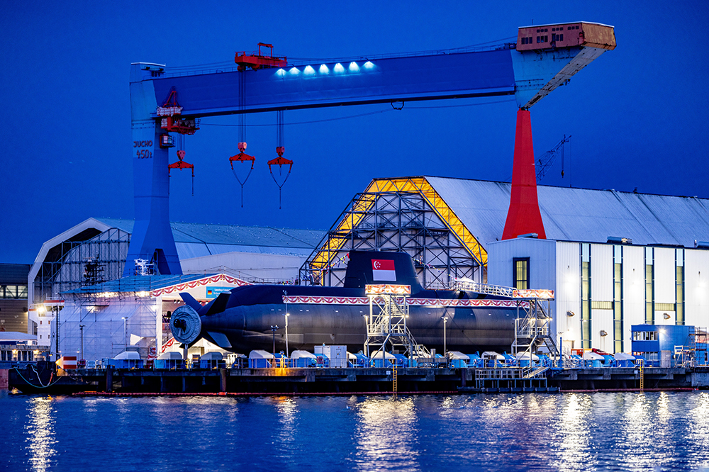 TKMS, ThyssenKrupp Marine Systems, Kiel, christening, Singapore, submarine, Inimitable