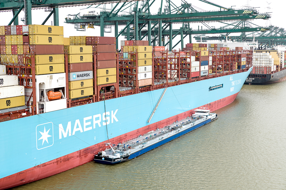 Ane Maersk, Methanol, Antwerp