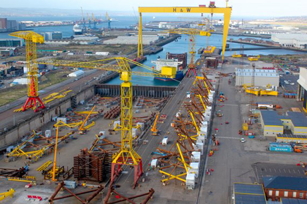 Harland and Wolff-Aerial-View-Dock-and-Yard