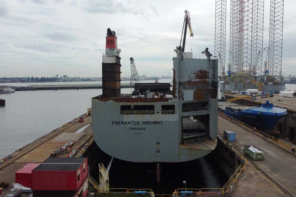 Floor im Dock in Rotterdam Foto Koole Contractors