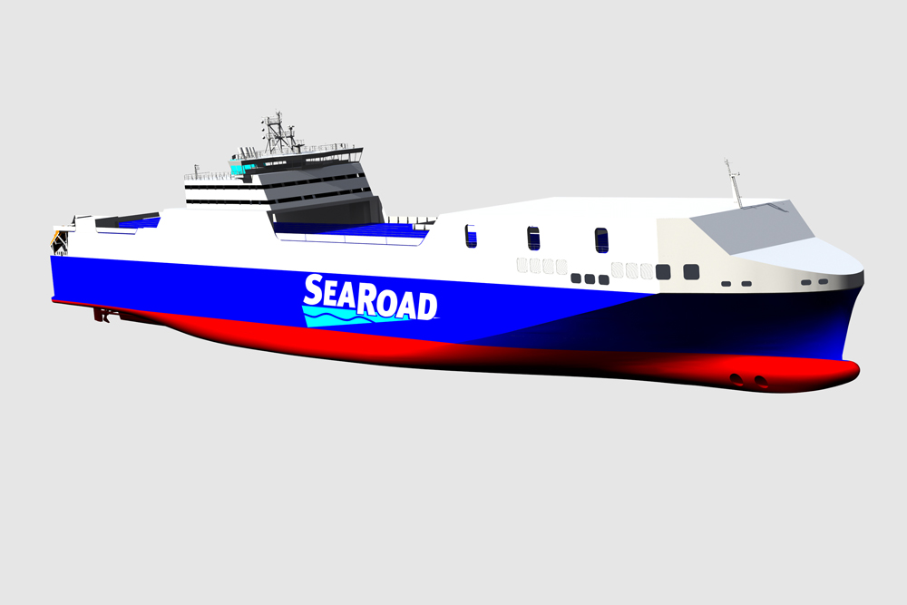 New construction, RoRo ferry, Searoad, FSG