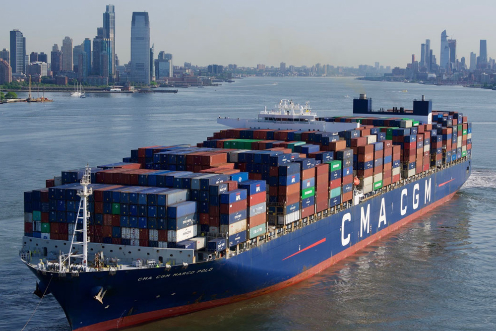 Container ship, CMA CGM, New York