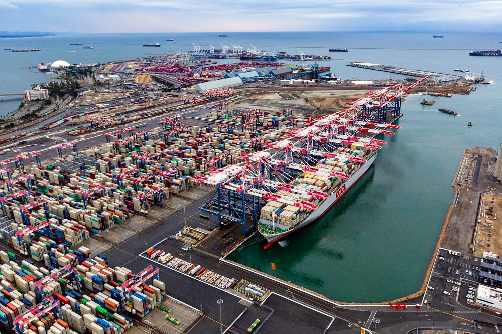 OOCL Malaysia at Port of Long Beach