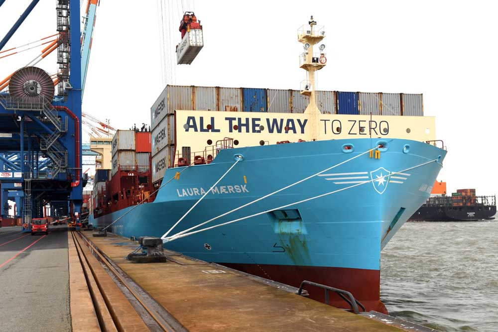 Laura Maersk, Maersk, Orderbuch, Containerschiff, Bremenports, Methanol, Containerschiff