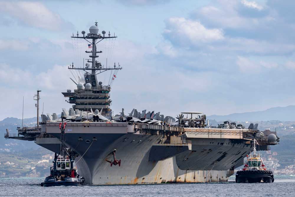 Houthis, Navy, Harry S Truman, aircraft carrier