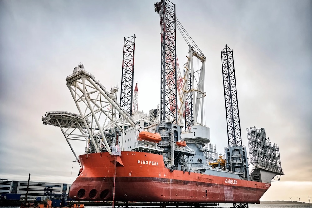 Esbjerg expects record number of offshore vessels 1 Esbjerg, Cadeler, Wind Peak, Offshore, Installation vessel