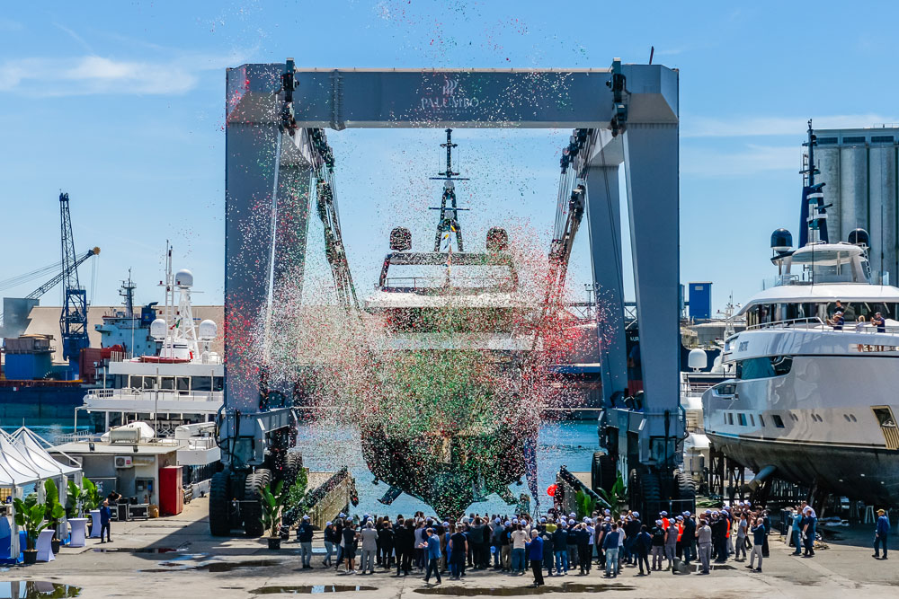 Big launch ceremony for “Big Naan” 1 Columbus Yachts / Big Naan