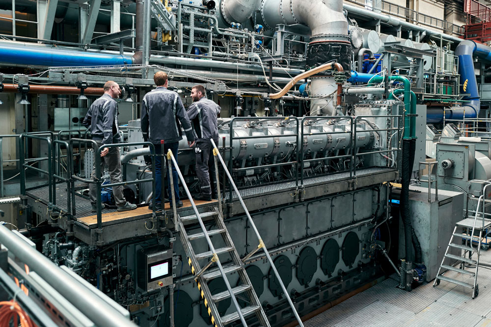 The conversion package for the 51/60R-DF-M on the Everllence test bench in Augsburg
