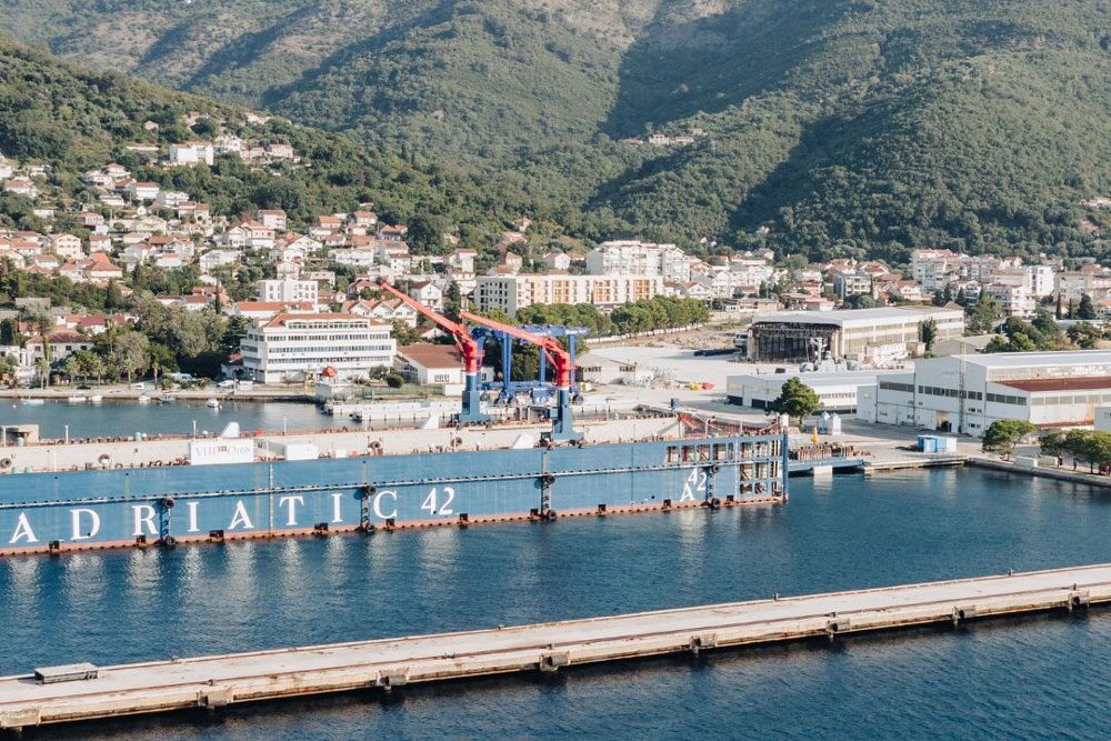 The Adriatic 42 shipyard in Montenegro