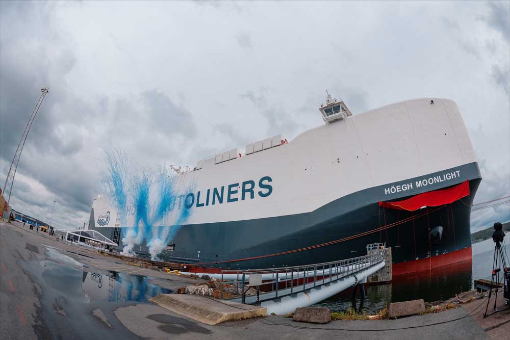 Christening of the "Höegh Moonlight" in Gothenburg