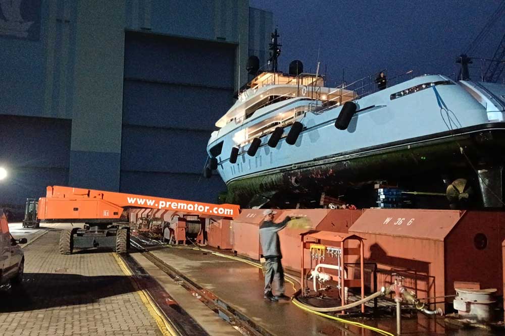 New Stralsund yard Astra Nord starts with “Ocean Dreamwalker 3” 1 "Ocean Dreamwalker 3" bei der "neuen" Werft Astra Nord in Stralsund (© Astra Nord)