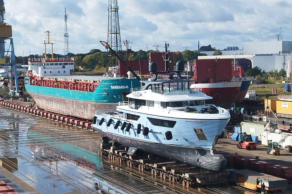 New Stralsund yard Astra Nord starts with “Ocean Dreamwalker 3” 3 "Ocean Dreamwalker 3" bei der "neuen" Werft Astra Nord in Stralsund (© Astra Nord)