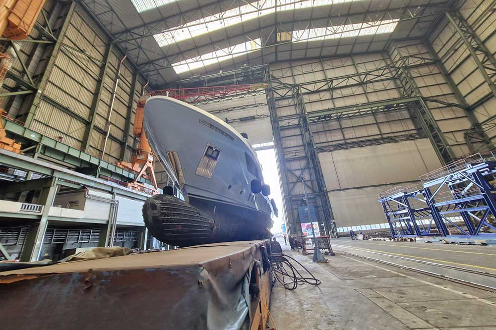 New Stralsund yard Astra Nord starts with “Ocean Dreamwalker 3” 4 "Ocean Dreamwalker 3" bei der "neuen" Werft Astra Nord in Stralsund (© Astra Nord)