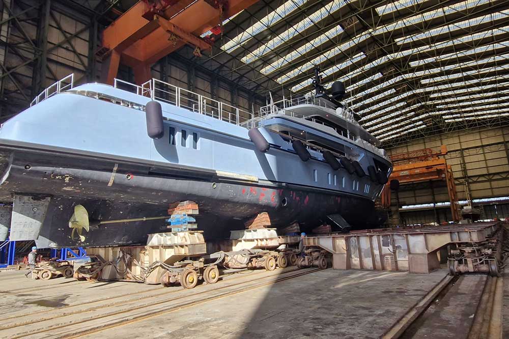 New Stralsund yard Astra Nord starts with “Ocean Dreamwalker 3” 6 "Ocean Dreamwalker 3" bei der "neuen" Werft Astra Nord in Stralsund (© Astra Nord)