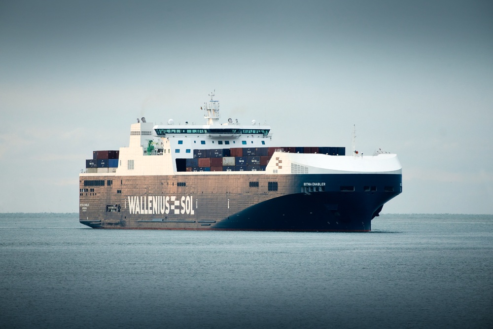 A ship in motion
