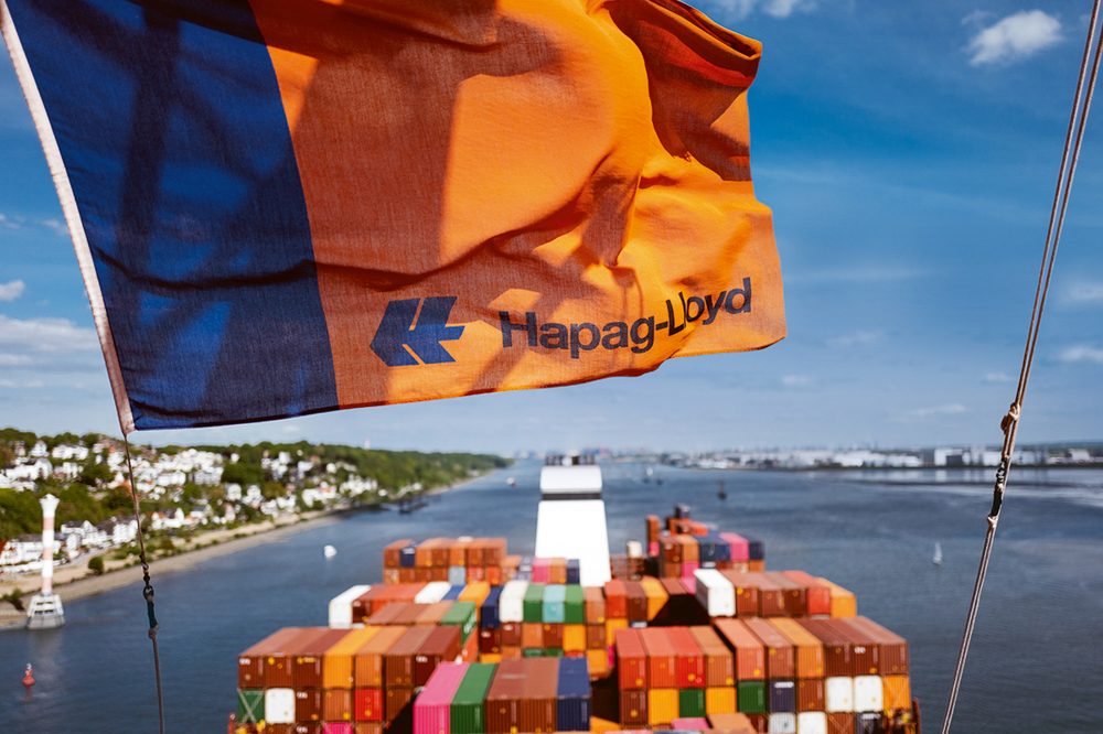 Hapag-Lloyd, flag, ship, container ship