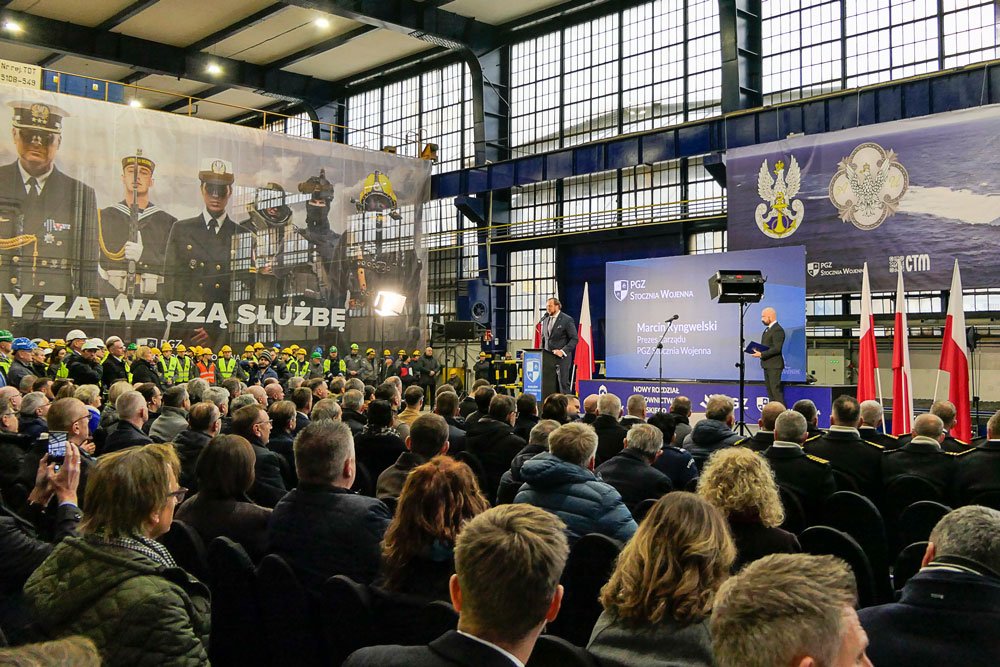 Feierlicher Brennstart auf der Werft in Gdynia 