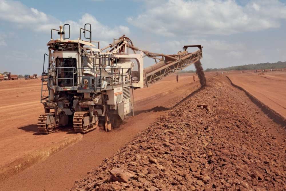 Bauxite mining in Guinea