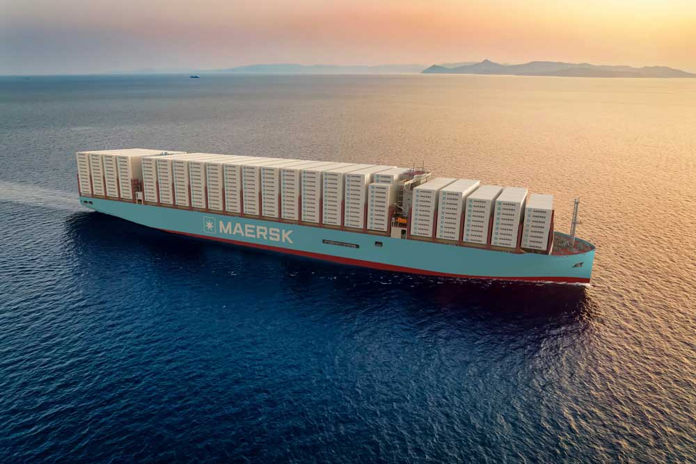 Maersk container ship