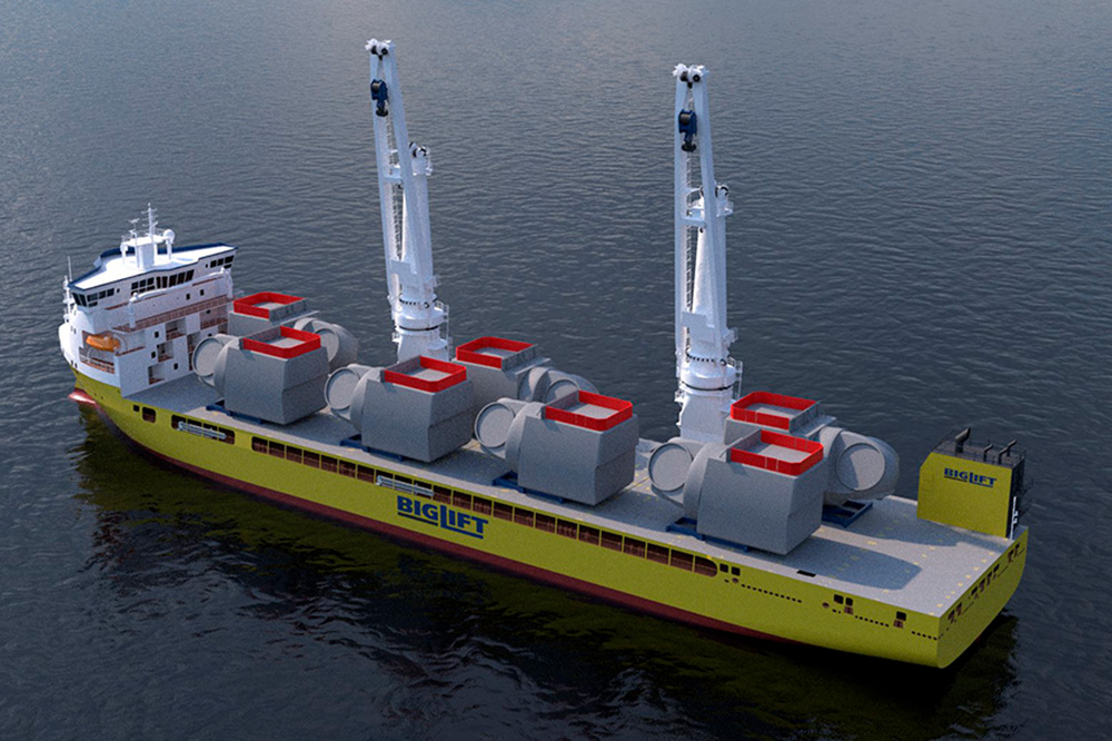 The ship, a sister ship of the legendary BigLift ship Happy Star, is being built by Dalian Shipbuilding Offshore Co., Ltd. in Dalian, China.