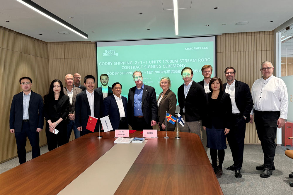 Contract signed at the Chinese shipyard CIMC Raffles