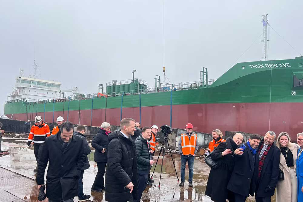 Launching of the "Thun Resolve" in Leer