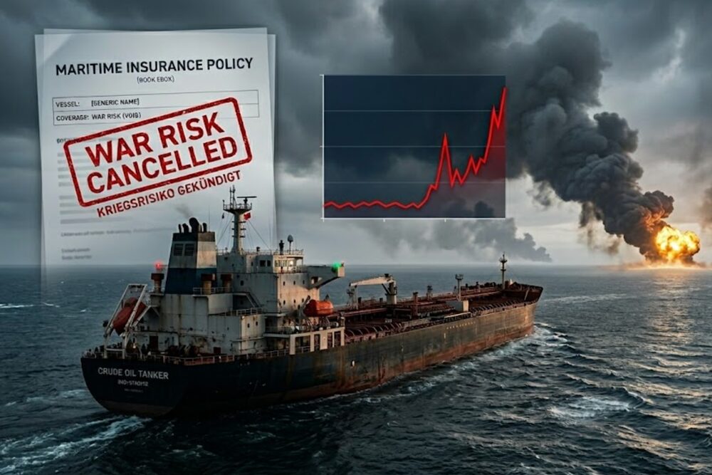 A ship in a war zone