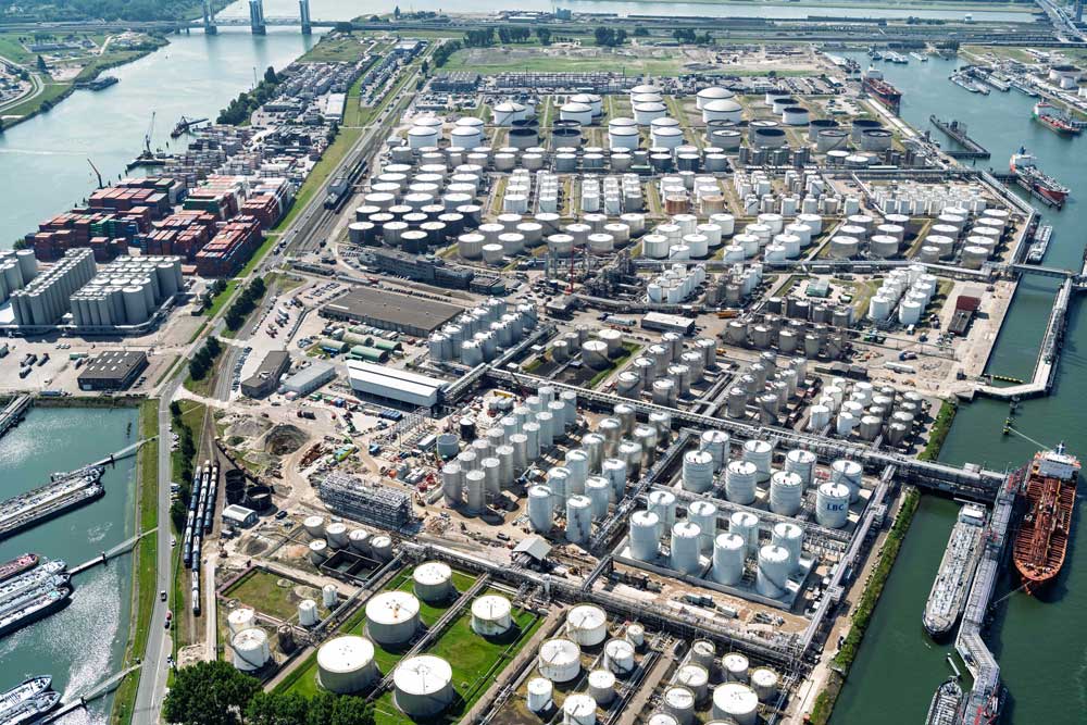Tank farms in Botlek, Rotterdam