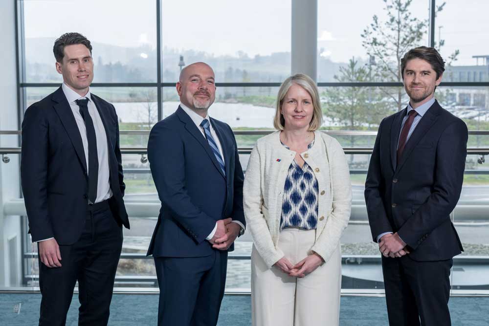North Star management (from left): Michael Gordon (COO), Duncan Palmer (CHRO), Joanna Lang (CLCO) and Kenneth Coughlan (CTO)