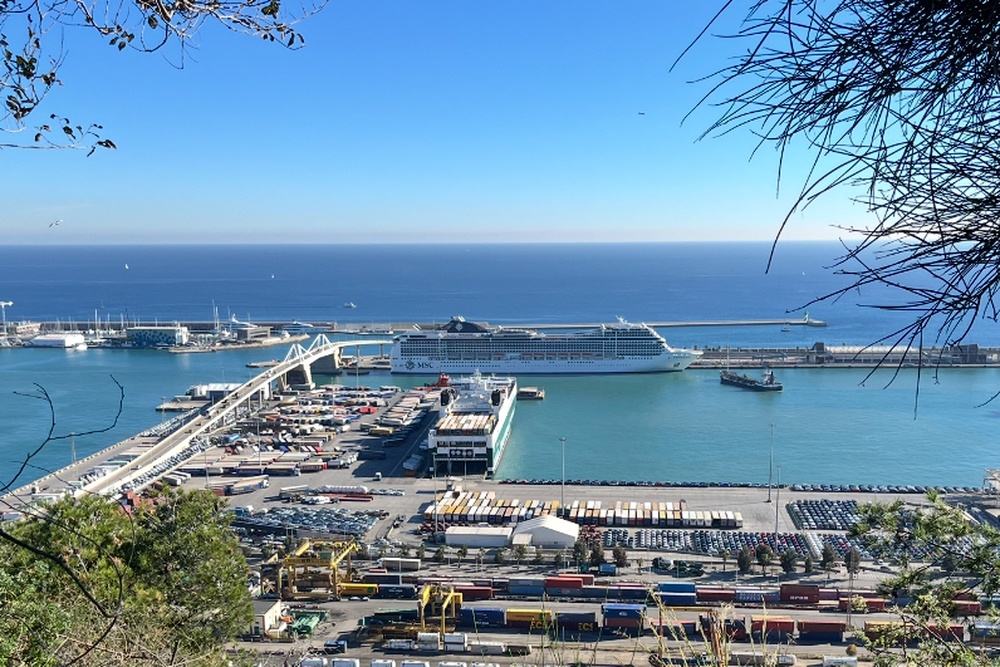 The port of Barcelona