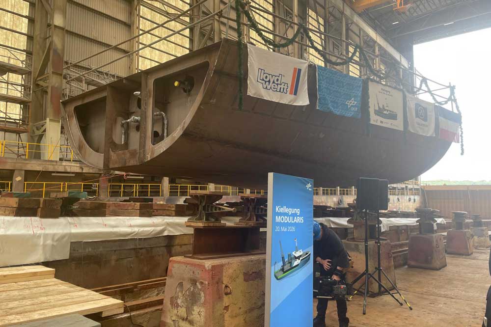 Keel laid for DLR’s floating research lab “Modularis” 1 Schiffskasko