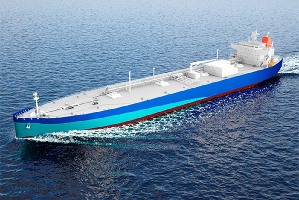 CG rendering of an ammonia carrier (© MOL)