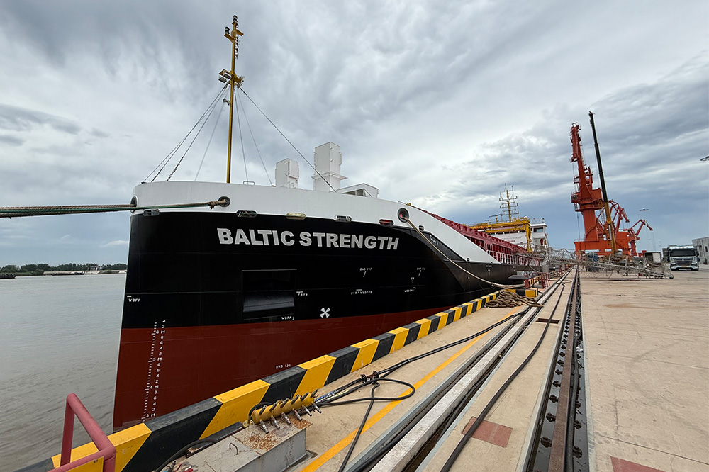 The “Baltic Strength” (“Insel Föhr”) is being built by Dajin Heavy Industry for the Wyker shipping company W.D.R. Kontor 17 is managing the vessel (© Kontor 17)