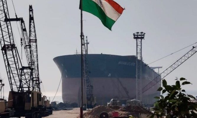 The Bansal shipbreaking yard in India (© Bansal)