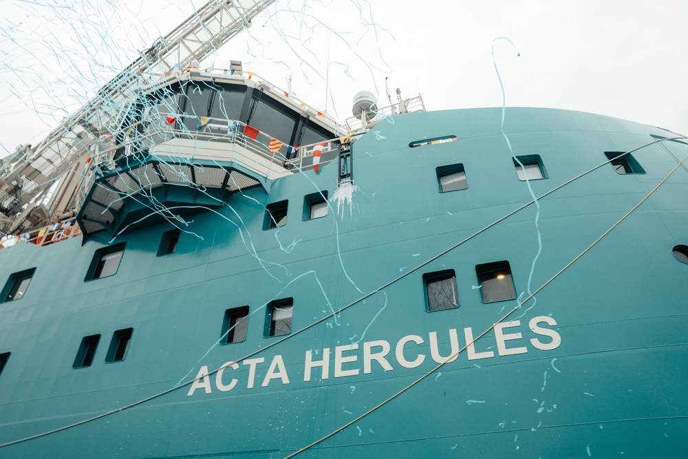 The "Acta Hercules" is the second vessel in a four-vessel series of new CSOVs built by Acta Marine and is already in long-term service for Vestas (© Acta Marine)