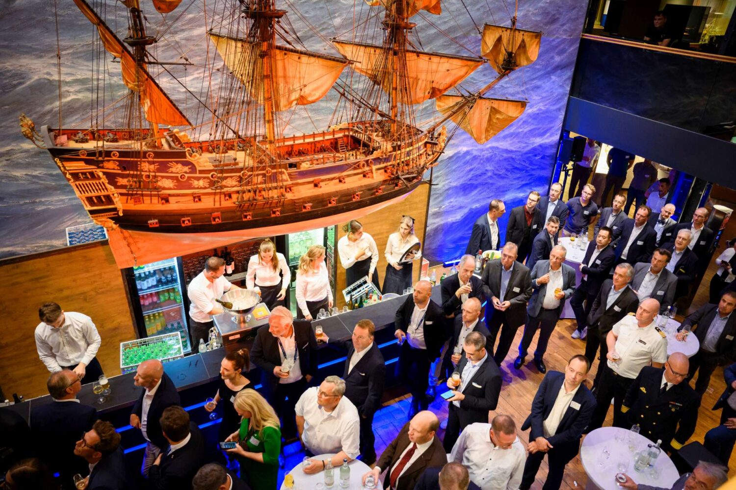 3.⁠ ⁠September 2024 – Empfang des Hansa – International Maritime Journal im Internationalen Maritimen Museum Hamburg.
Foto: Jonas Walzberg