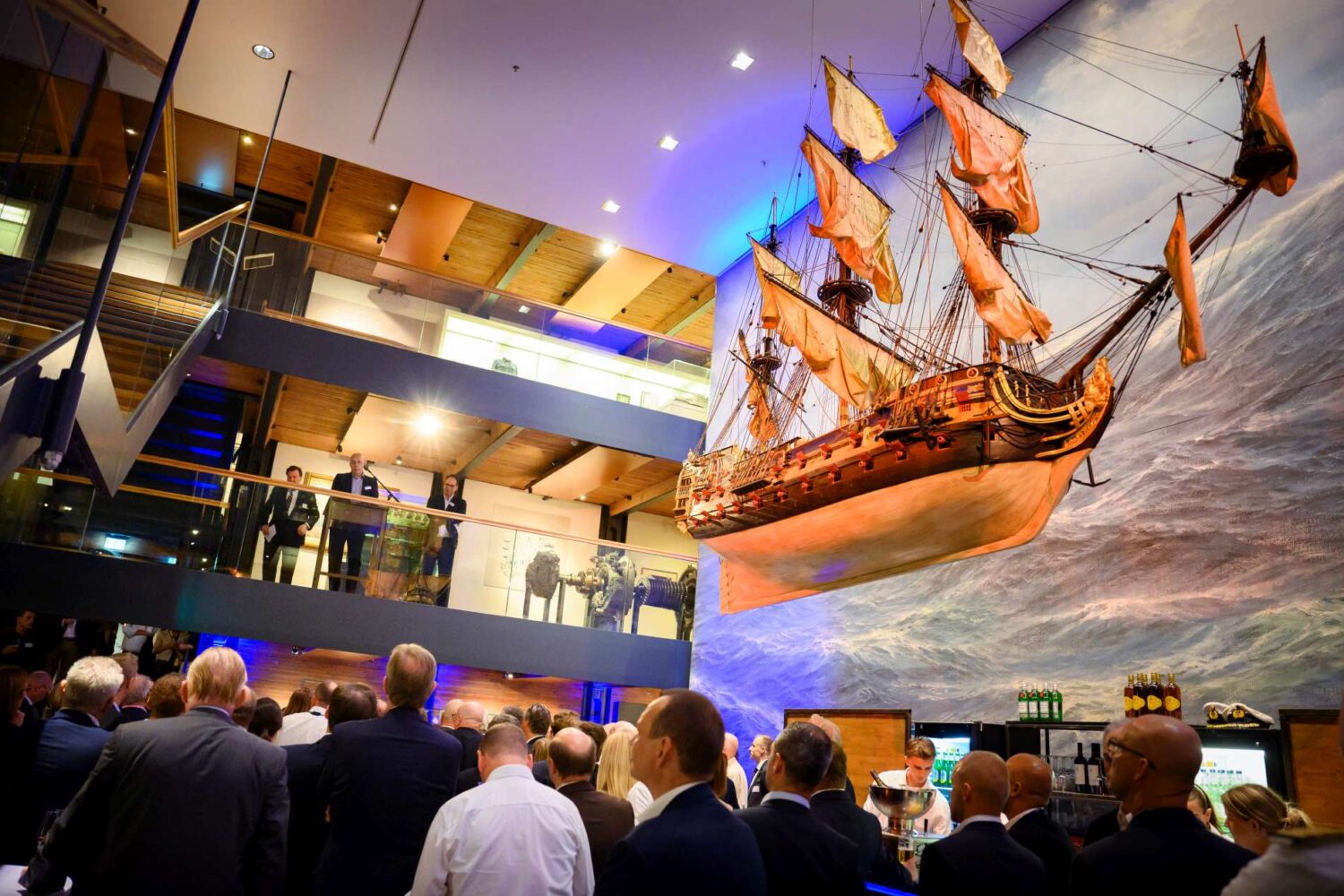 3.⁠ ⁠September 2024 – Empfang des Hansa – International Maritime Journal im Internationalen Maritimen Museum Hamburg.
Foto: Jonas Walzberg