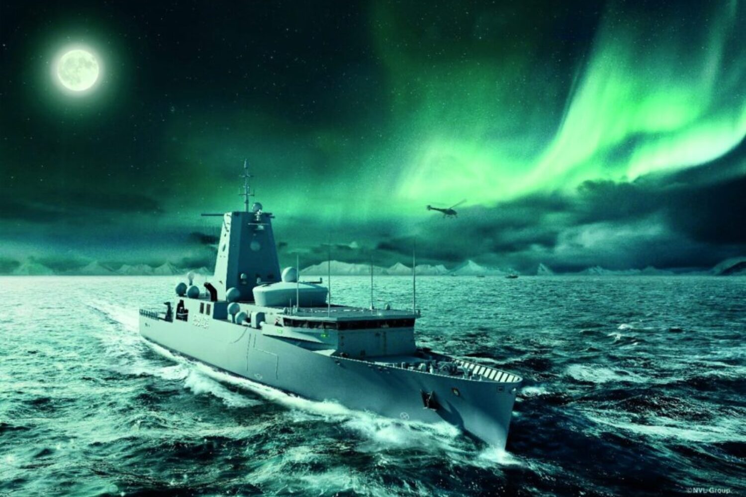 Artist's Impression Fleet Service Boat Class 424 (Graphic: Bundeswehr/Naval Vessels Lürssen)