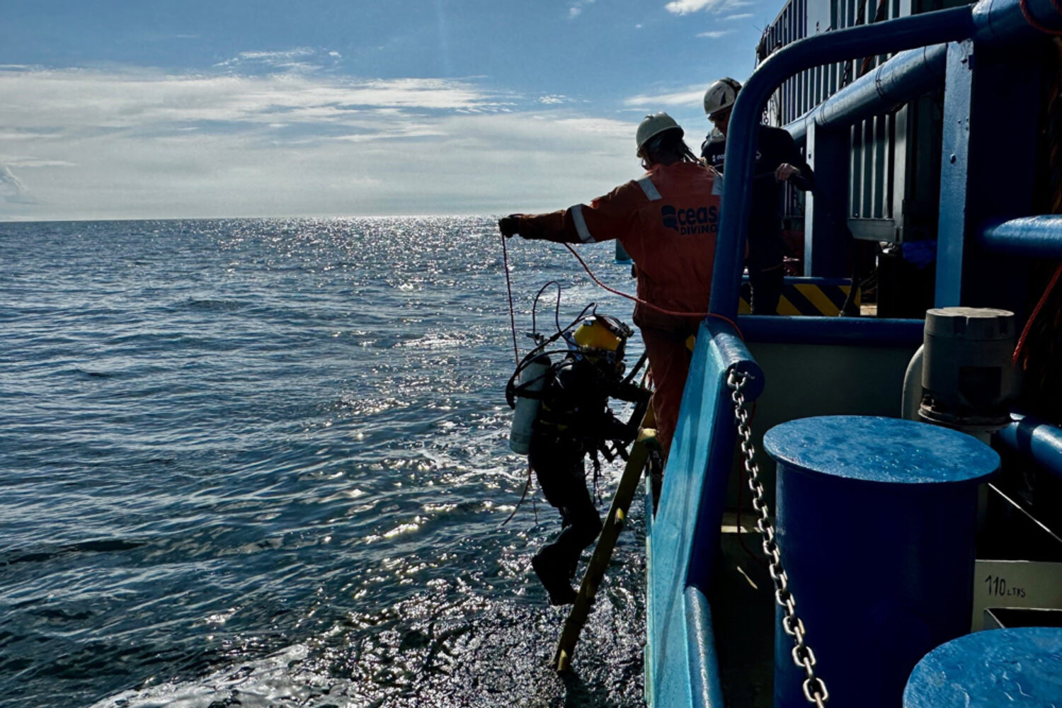 Verity, wreck, salvage, GDWS, diver