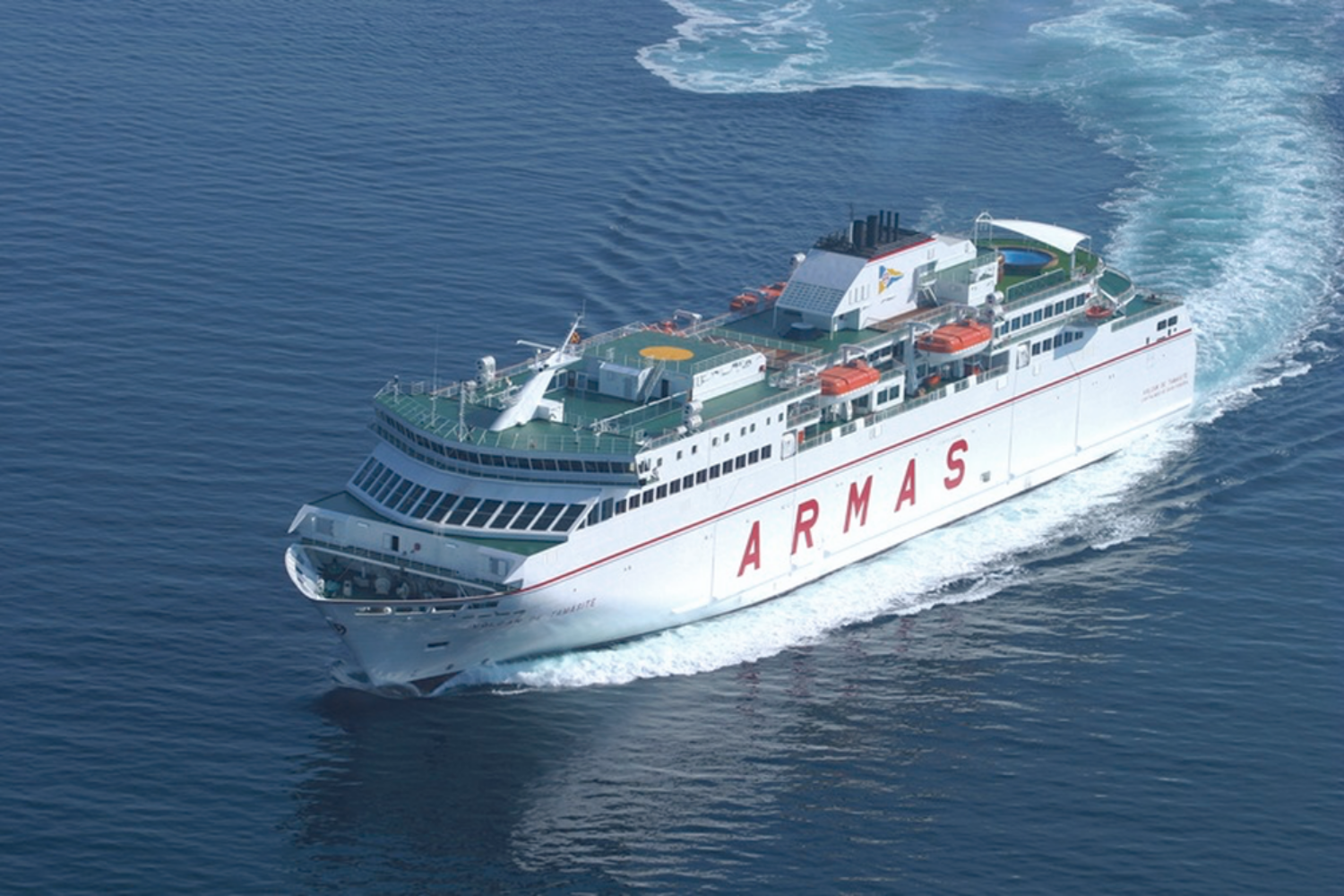 The “Volcán de Tamasite” is set to begin operating as the third DFDS ferry between Algeciras and Tanger Med from mid-November (© DFDS)