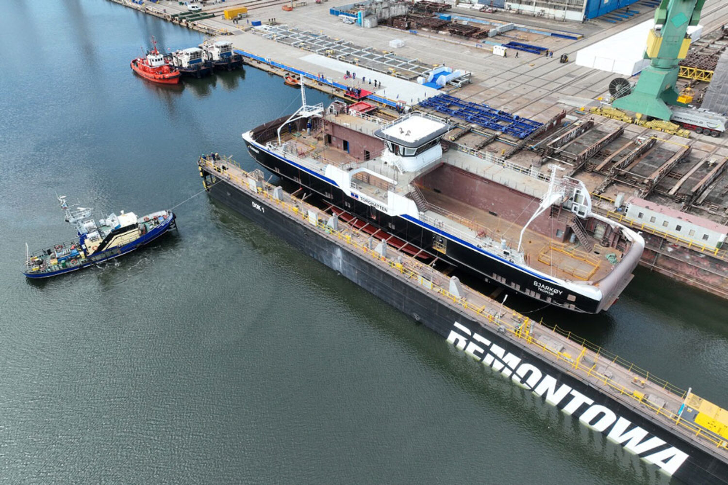 The new hybrid ferry, built by Remontowa, will serve the Stornes–Bjørnerå route in the Troms region