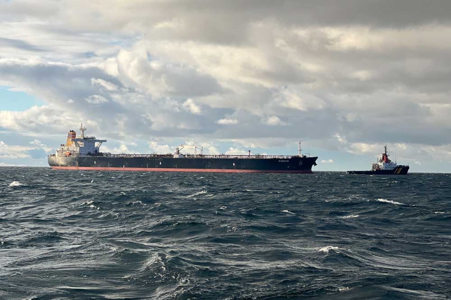 Tanker "Eventin" off the coast of Rügen