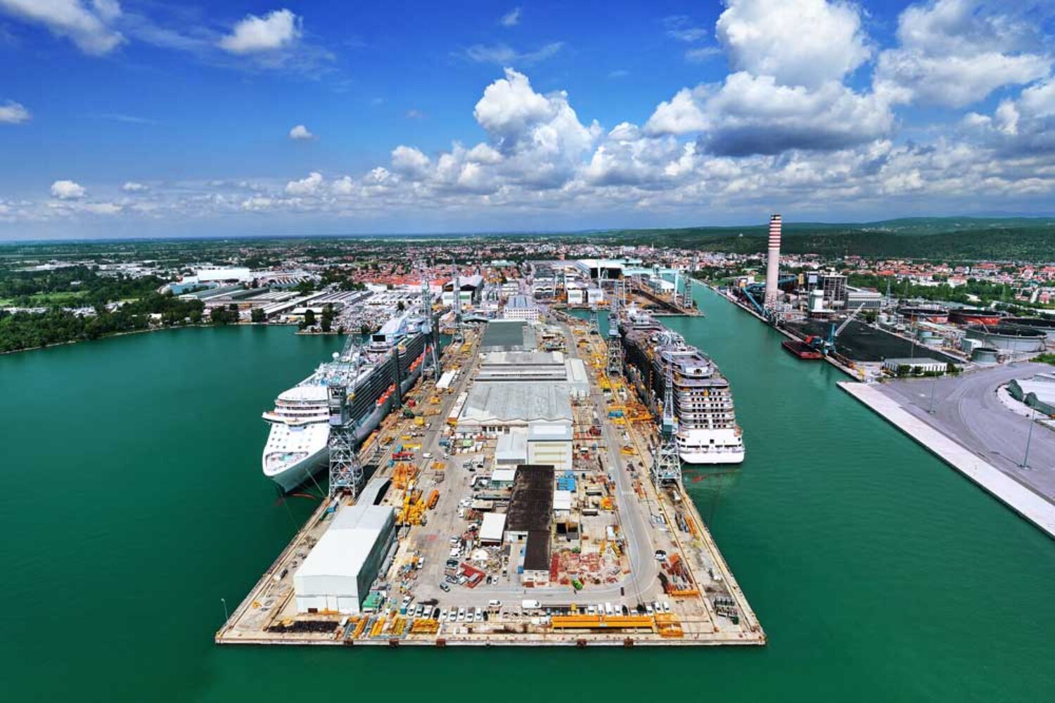 Fincantieri shipyard in Monfalcone