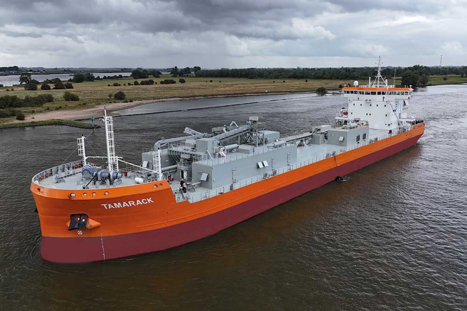 Tamarack, new building at Holland Shipyards for SMT and Eureka