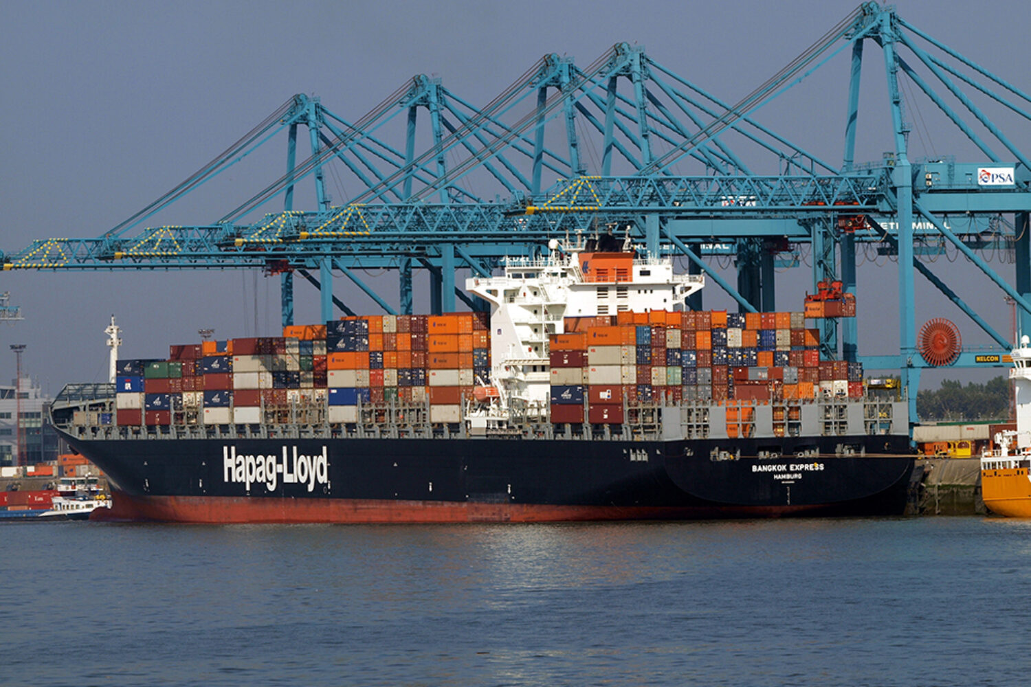 Hapag-Lloyd container ship Bangkok Express at PSA Terminal Antwerp